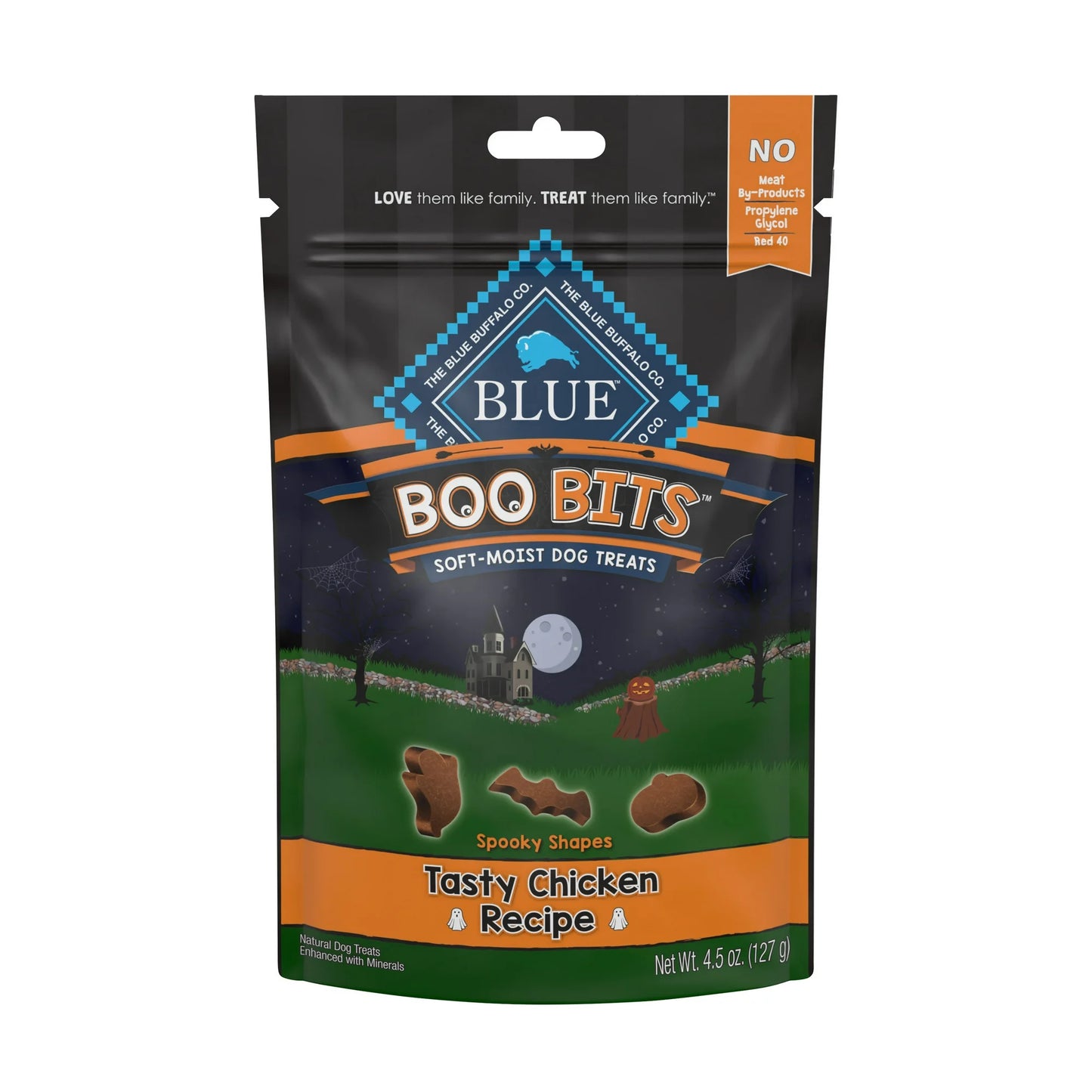 Blue Buffalo Boo Bits Chicken Flavor Soft Treats for Dogs, Whole Grain, 4.5 oz. Bag